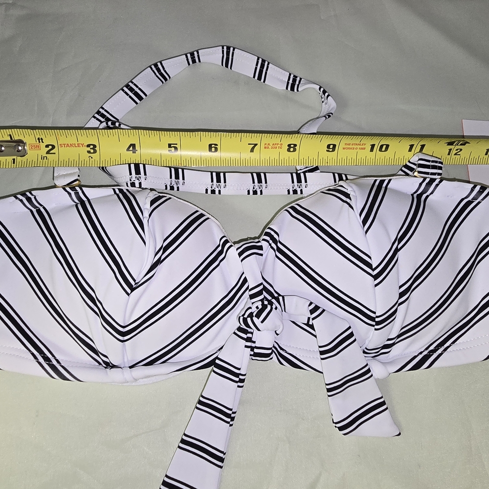 Striped Bikini Top NWT Swimsuits For All Size 6